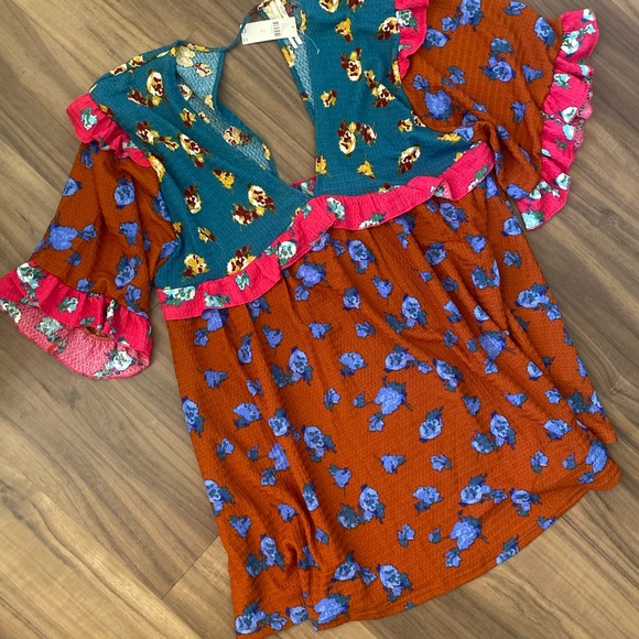 NWT Anthropologie Floral Multicolored Dress - Picture 2 of 9